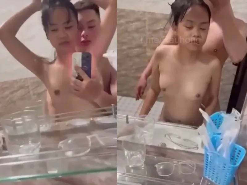 Mảnh khảnh em cùng thằng bồ quan hệ trước gương quay kỉ niệm